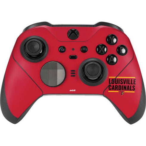 University of Louisville Cardinals Striped Xbox Elite Wireless Controller Series 2 Skin