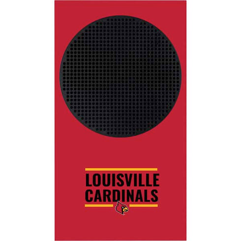 University of Louisville Cardinals Striped Xbox Series S Bundle Skin
