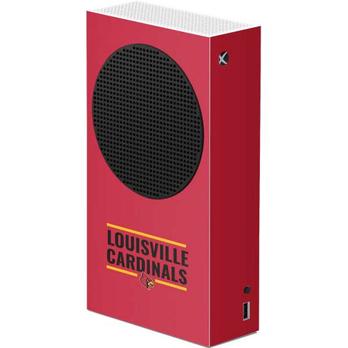 University of Louisville Cardinals Striped Xbox Series S Console Skin
