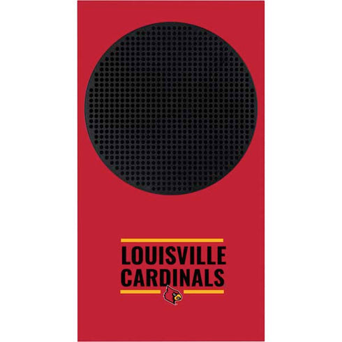 University of Louisville Cardinals Striped Xbox Series S Console Skin