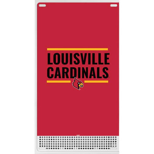 University of Louisville Cardinals Striped Xbox Series S Console Skin