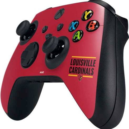 University of Louisville Cardinals Striped Xbox Series X Controller Skin