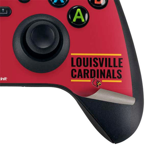 University of Louisville Cardinals Striped Xbox Series X Controller Skin