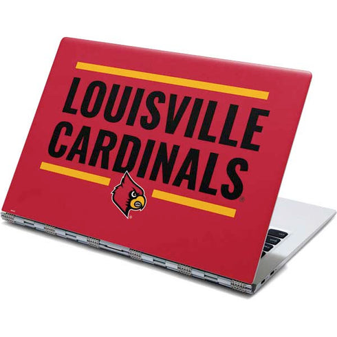 University of Louisville Cardinals Striped Yoga 910 2-in-1 14in Touch-Screen Skin