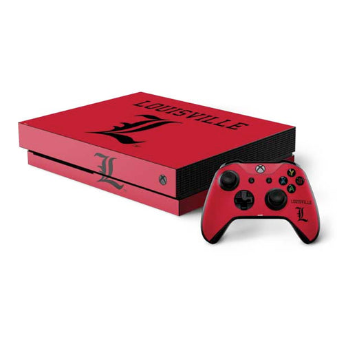 University of Louisville Cardinals Xbox One X Bundle Skin