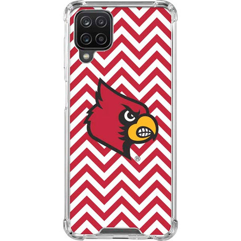 University of Louisville Chevron Galaxy A12 Clear Case