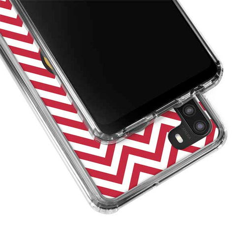 University of Louisville Chevron Galaxy A21 Clear Case