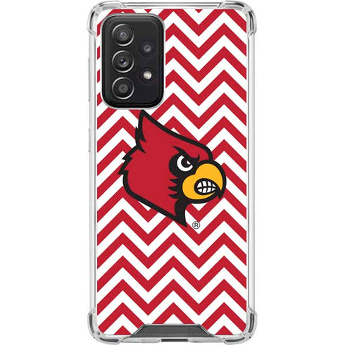 University of Louisville Chevron Galaxy A52 5G Clear Case