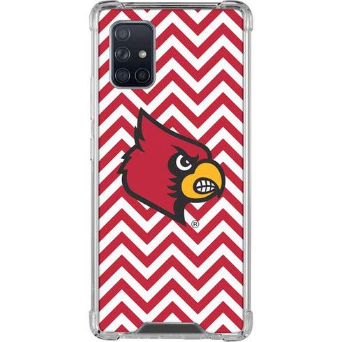 University of Louisville Chevron Galaxy A71 5G Clear Case