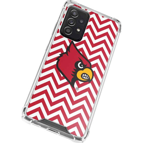 University of Louisville Chevron Galaxy A72 5G Clear Case