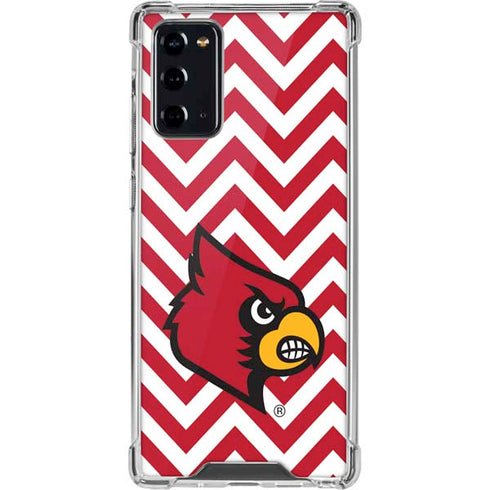 University of Louisville Chevron Galaxy Note20 5G Clear Case