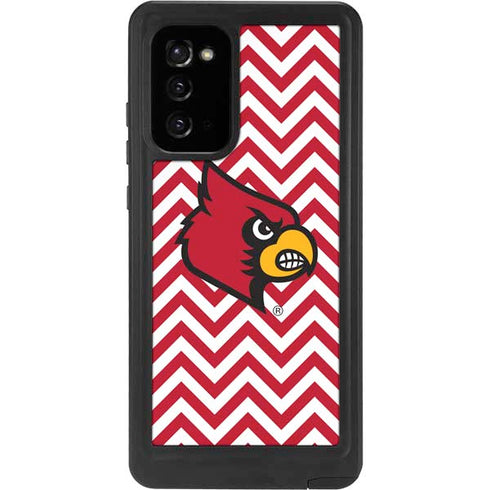 University of Louisville Chevron Galaxy Note20 5G Waterproof Case