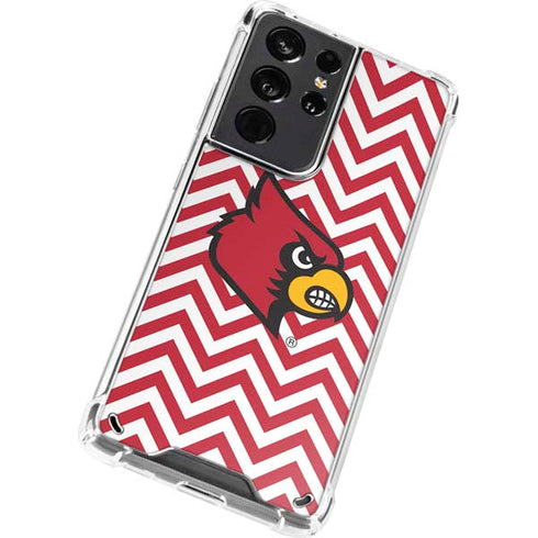 University of Louisville Chevron Galaxy S21 Ultra 5G Clear Case