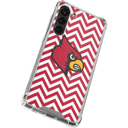 University of Louisville Chevron Galaxy S23 Plus Clear Case