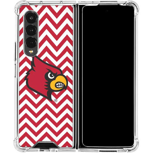 University of Louisville Chevron Galaxy Z Fold4 5G Clear Case