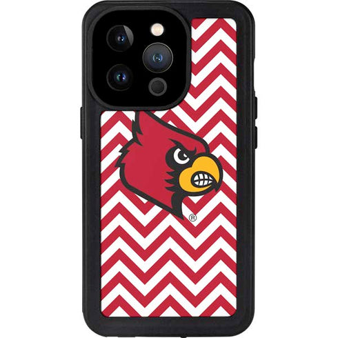 University of Louisville Chevron iPhone 14 Pro Waterproof Case