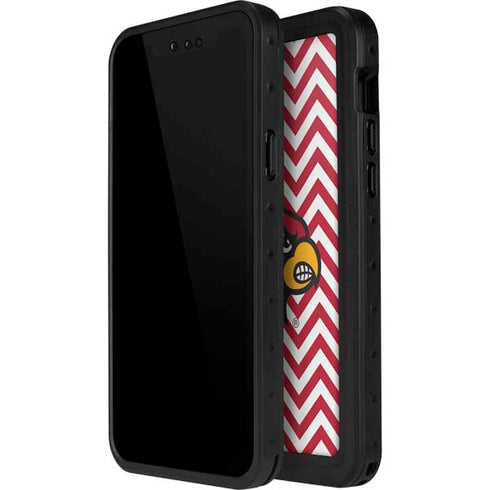 University of Louisville Chevron iPhone 15 Plus Waterproof Case