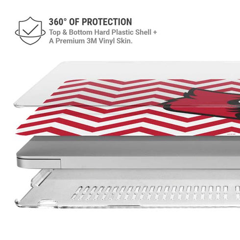 University of Louisville Chevron MacBook Pro 13in (2020) Case plus Skin
