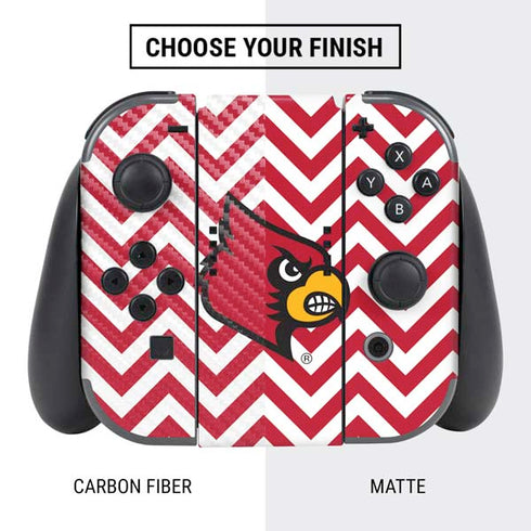 University of Louisville Chevron Nintendo Switch Bundle Skin