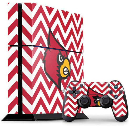 University of Louisville Chevron PS4 Console and Controller Bundle Skin