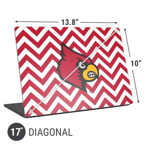 University of Louisville Chevron Universal Laptop 17in (13.8 x 10in) Skin