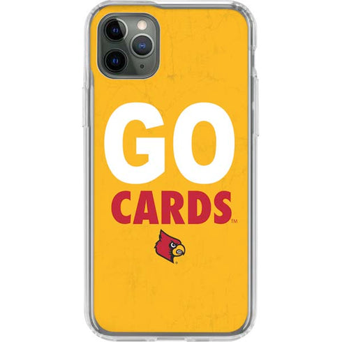 University of Louisville Go Cards iPhone 11 Pro Max Clear Case