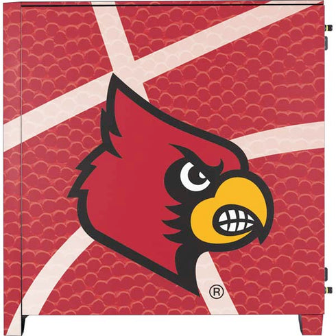 University of Louisville Red Basketball Corsair 4000D Tempered Glass Mid-Tower ATX Case Skin