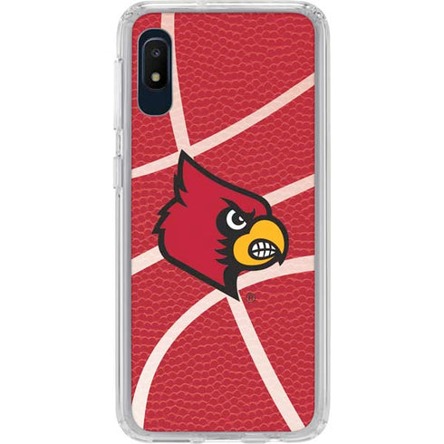 University of Louisville Red Basketball Galaxy A10e Clear Case