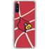 University of Louisville Red Basketball Galaxy A10e Clear Case