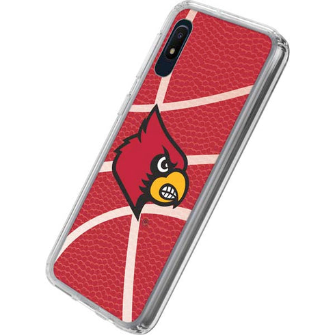University of Louisville Red Basketball Galaxy A10e Clear Case