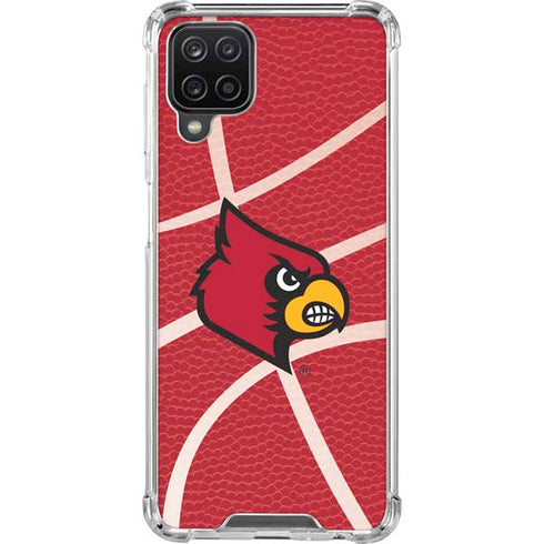 University of Louisville Red Basketball Galaxy A12 Clear Case