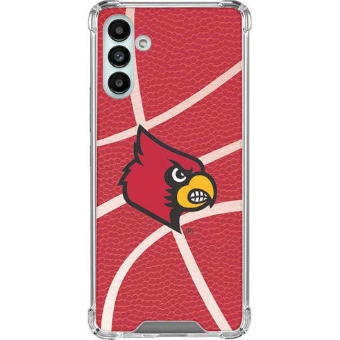 University of Louisville Red Basketball Galaxy A13 5G Clear Case