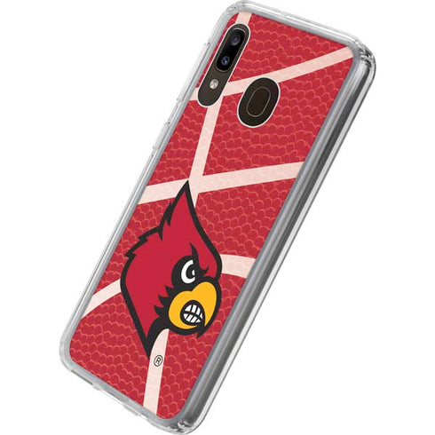 University of Louisville Red Basketball Galaxy A20 Clear Case