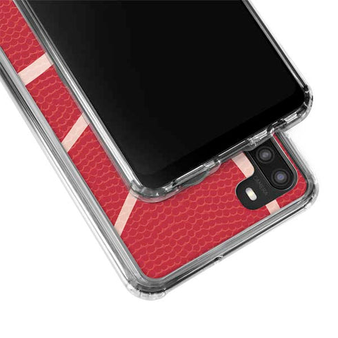 University of Louisville Red Basketball Galaxy A21 Clear Case
