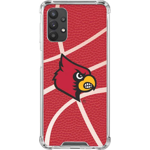 University of Louisville Red Basketball Galaxy A32 5G Clear Case