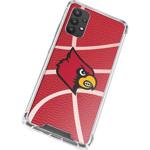 University of Louisville Red Basketball Galaxy A32 5G Clear Case