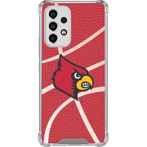 University of Louisville Red Basketball Galaxy A53 5G Clear Case