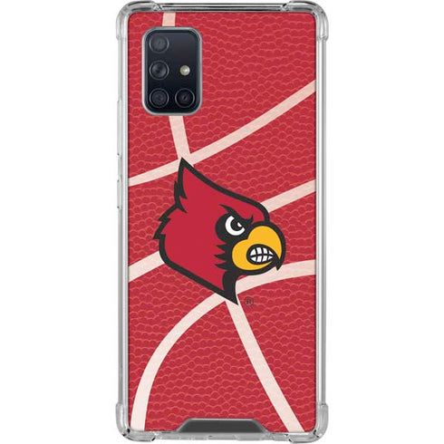 University of Louisville Red Basketball Galaxy A71 5G Clear Case
