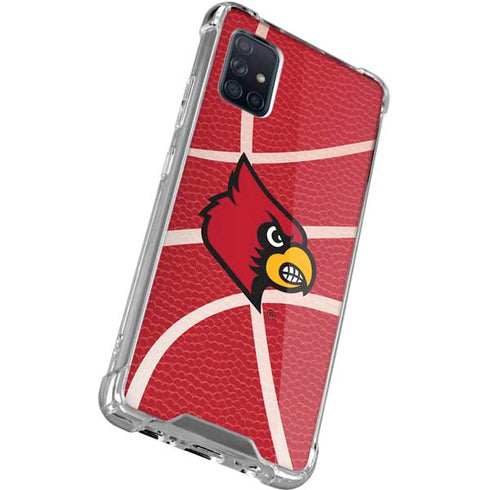 University of Louisville Red Basketball Galaxy A71 5G Clear Case