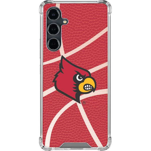University of Louisville Red Basketball Galaxy S23 FE Clear Case
