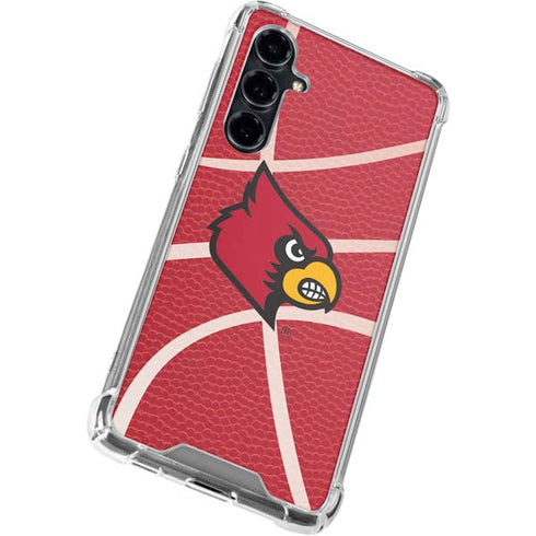 University of Louisville Red Basketball Galaxy S23 FE Clear Case