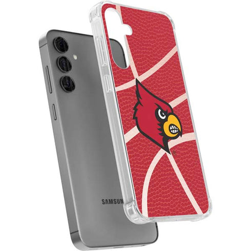 University of Louisville Red Basketball Galaxy S24 Plus Clear Case