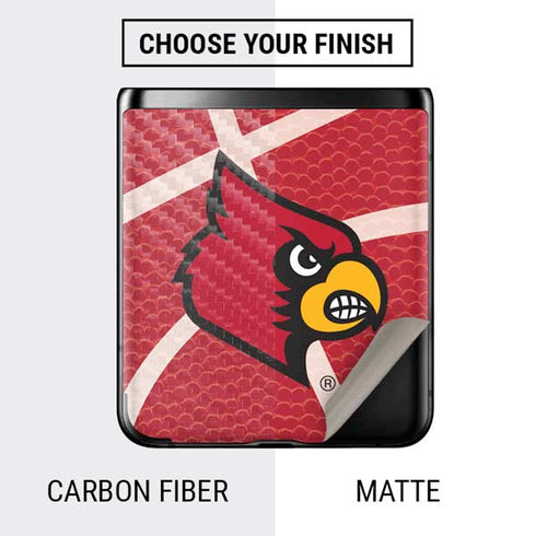 University of Louisville Red Basketball Galaxy Z Flip Skin