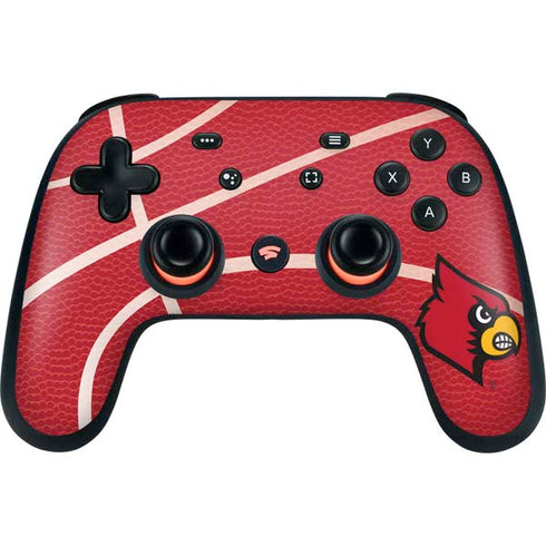 University of Louisville Red Basketball Google Stadia Controller Skin