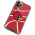 University of Louisville Red Basketball iPhone 12 Pro Max Clear Case