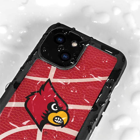 University of Louisville Red Basketball iPhone 13 Mini Waterproof Case