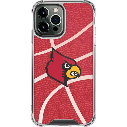 University of Louisville Red Basketball iPhone 13 Pro Max Clear Case