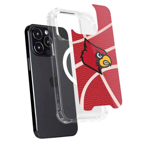 University of Louisville Red Basketball iPhone 15 Pro Max MagSafe Case