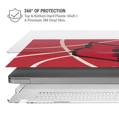 University of Louisville Red Basketball MacBook Pro 16in (2021-25) Case plus Skin