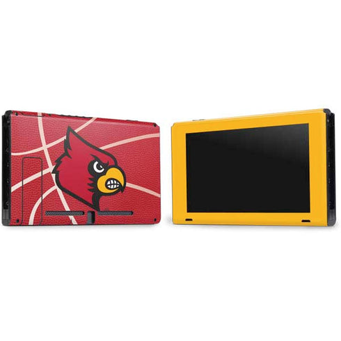 University of Louisville Red Basketball Nintendo Switch Bundle Skin